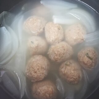 あったかメニュー☆玉ねぎと肉団子の生姜スープ